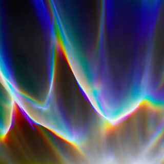 3d render, abstract caustic background. Colorful spectrum light