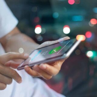 Online shopping and payment, Online banking, Man using smartphon