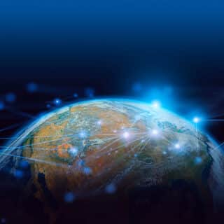 earth and network of internet satellite for telecom,globe data c